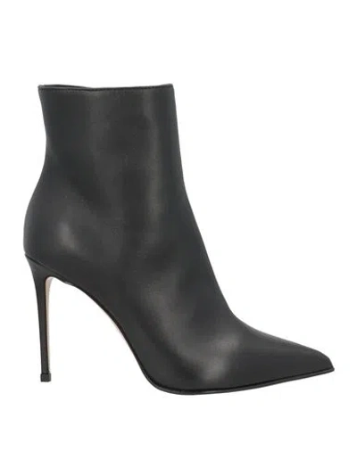 Le Silla Woman Ankle Boots Black Size 10 Leather