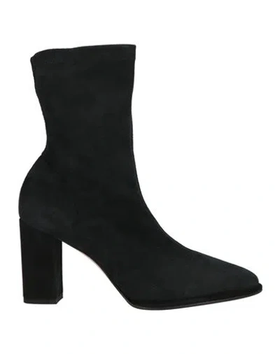 Le Silla Woman Ankle Boots Black Size 10 Leather