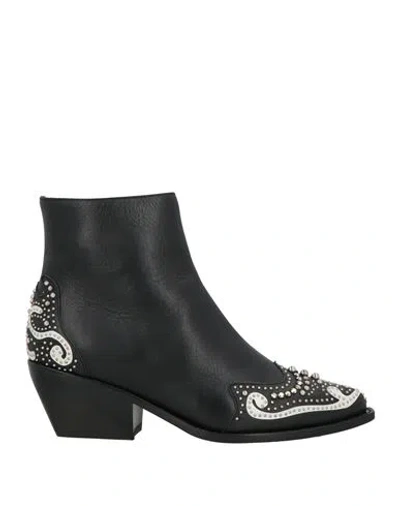 Le Silla Woman Ankle Boots Black Size 5 Leather