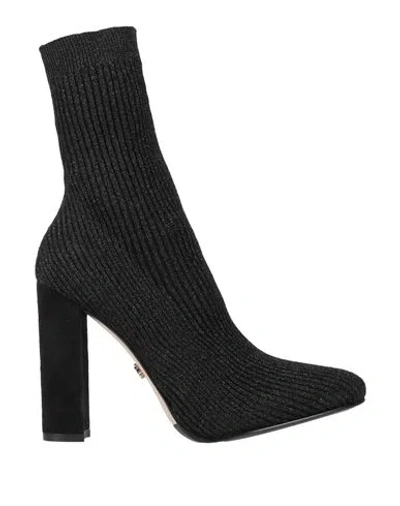 Le Silla Woman Ankle Boots Black Size 5 Textile Fibers