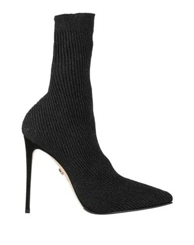 Le Silla Woman Ankle Boots Black Size 5 Textile Fibers