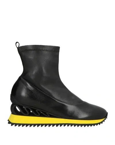 Le Silla Woman Ankle Boots Black Size 6 Leather
