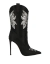 Le Silla Woman Ankle Boots Black Size 6 Textile Fibers In Black