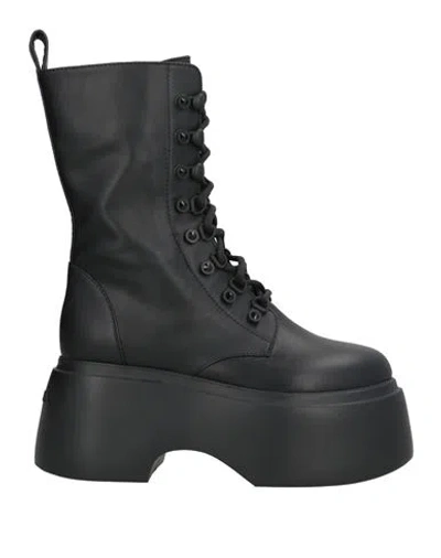 Le Silla Woman Ankle Boots Black Size 7 Leather