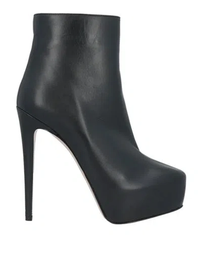 Le Silla Woman Ankle Boots Black Size 7 Leather