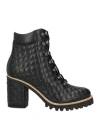 Le Silla Woman Ankle Boots Black Size 8 Leather In Black