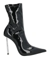 Le Silla Woman Ankle Boots Black Size 8 Textile Fibers In Black