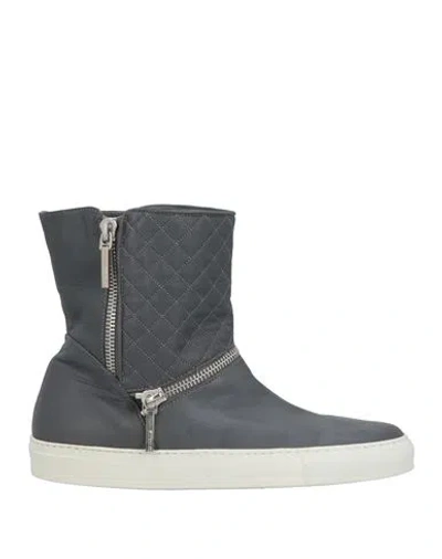 Le Silla Woman Ankle Boots Grey Size 6 Leather In Gray