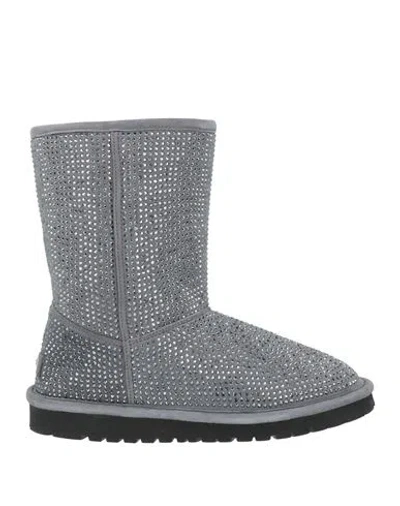 Le Silla Woman Ankle Boots Grey Size 6 Shearling