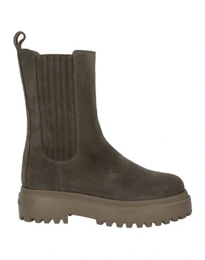 Le Silla Woman Ankle Boots Grey Size 8 Leather