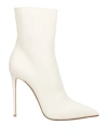 Le Silla Woman Ankle Boots Ivory Size 12 Calfskin In White