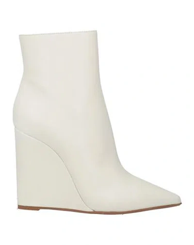 Le Silla Woman Ankle Boots Off White Size 5.5 Leather