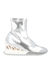 Le Silla Woman Ankle Boots Silver Size 6.5 Leather, Textile Fibers In Metallic