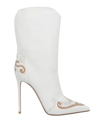 Le Silla Woman Ankle Boots White Size 5 Leather