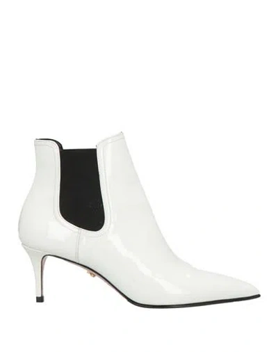 Le Silla Woman Ankle Boots White Size 6 Leather