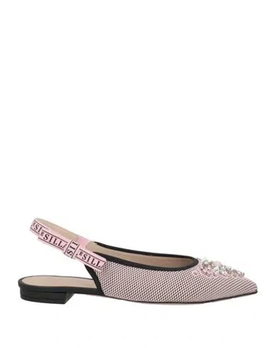Le Silla Woman Ballet Flats Light Pink Size 6 Textile Fibers