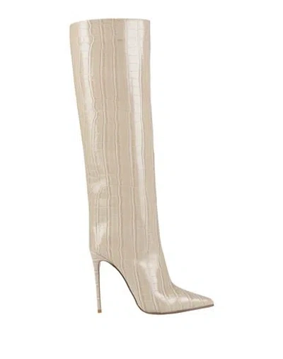 Le Silla Woman Boot Beige Size 5 Leather In Sand
