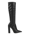 Le Silla Woman Boot Black Size 6 Leather, Synthetic Fibers In Black