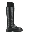 Le Silla Woman Boot Black Size 5 Calfskin, Textile Fibers In Black