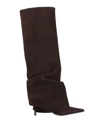 Le Silla Woman Boot Dark Brown Size 6 Leather