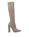 Le Silla Woman Boot Khaki Size 8.5 Textile Fibers In Grey