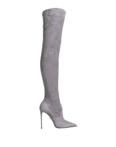 Le Silla Woman Boot Grey Size 5 Leather In Multi