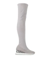 Le Silla Woman Boot Light Grey Size 8 Leather In Grey