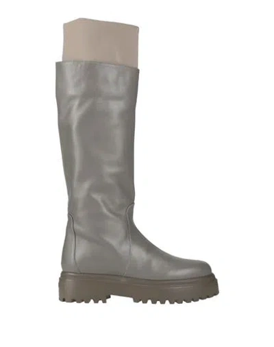 Le Silla Woman Boot Lime Green Size 11 Calfskin, Textile Fibers In Blue