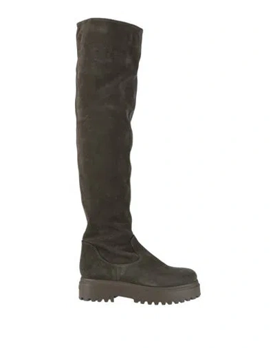 Le Silla Woman Boot Military Green Size 6 Leather