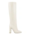 Le Silla Woman Boot Off White Size 6 Leather In White