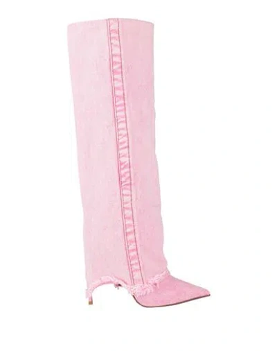 Le Silla Woman Boot Pink Size 7.5 Textile Fibers