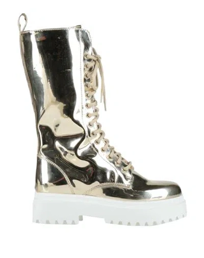 Le Silla Woman Boot Platinum Size 7 Synthetisches Material In Gray