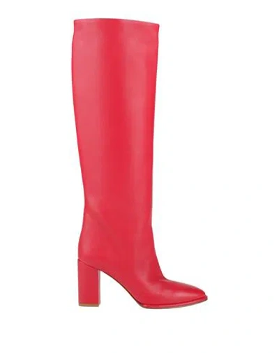 Le Silla Woman Boot Red Size 8 Leather