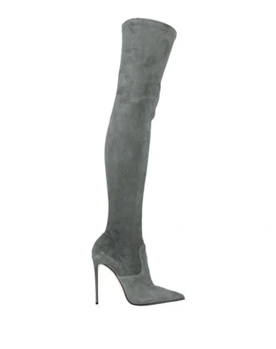 Le Silla Woman Boot Sage Green Size 11 Leather In Gray