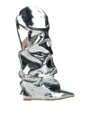 Le Silla Woman Boot Silver Size 6.5 Leather In Silver