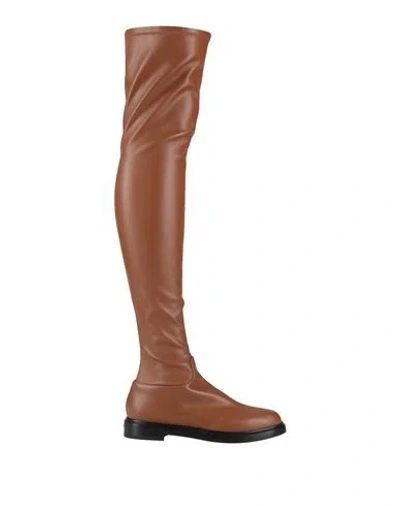 Le Silla Woman Boot Tan Size 7.5 Textile Fibers In Brown