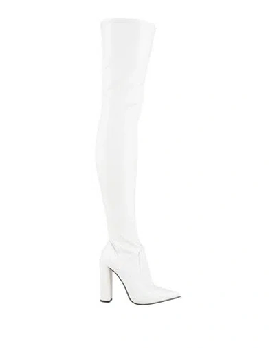 Le Silla Woman Boot White Size 8 Textile Fibers