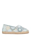Le Silla Woman Espadrilles Sky Blue Size 9 Textile Fibers