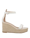 Le Silla Woman Espadrilles White Size 11 Textile Fibers, Leather In White