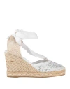 Le Silla Woman Espadrilles White Size 7 Textile Fibers In White