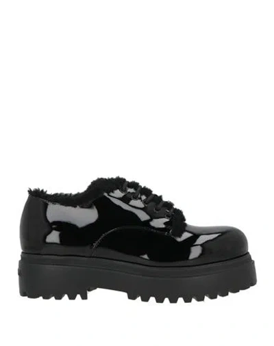 Le Silla Woman Lace-up Shoes Black Size 5.5 Synthetic Material