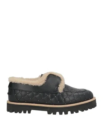 Le Silla Woman Loafers Black Size 4 Leather