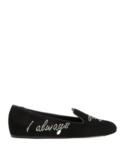 Le Silla Loafers In Black