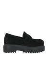 Le Silla Woman Loafers Black Size 8 Calfskin