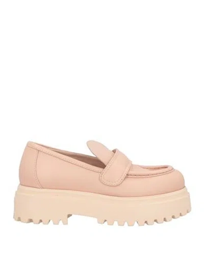 Le Silla Woman Loafers Blush Size 5.5 Leather In Pink