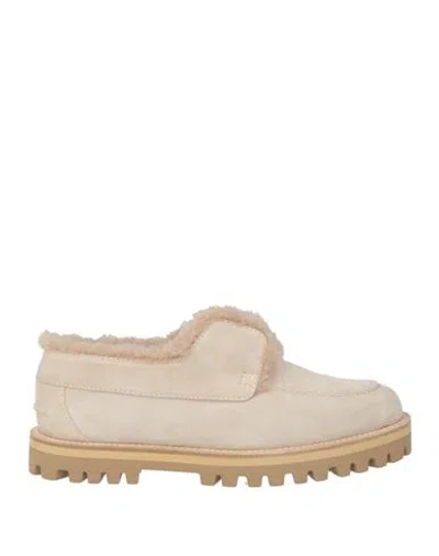 Le Silla Woman Loafers Cream Size 7.5 Leather In Brown