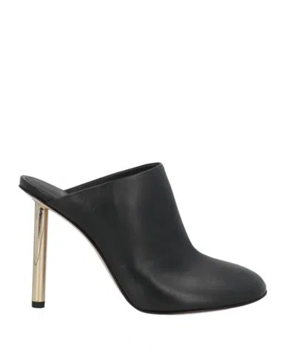 Le Silla Woman Mules & Clogs Black Size 8 Leather