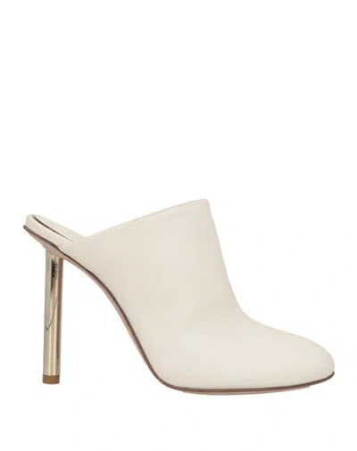 Le Silla Woman Mules & Clogs Ivory Size 8 Leather In White