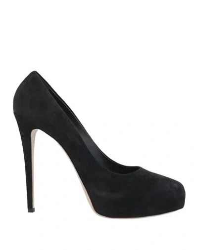 Le Silla Woman Pumps Black Size 10 Leather