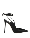 Le Silla Woman Pumps Black Size 10 Textile Fibers